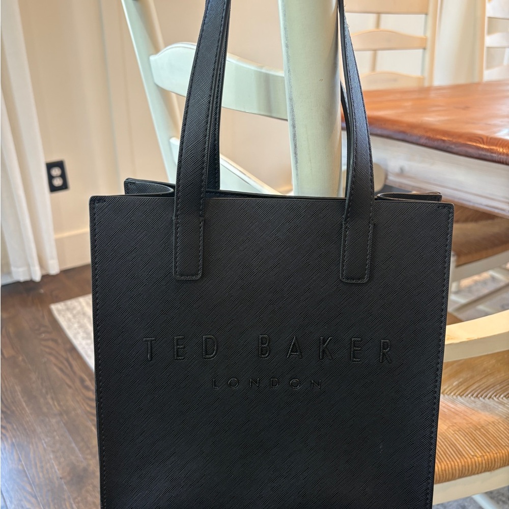 Ted Baker Black Leather Icon Tote Bag - Picture 5 of 5